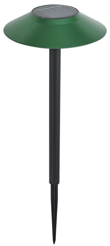 Комплект от 4 зелени прожектора с шипове, включително LED IP44 Solar - Mushroom