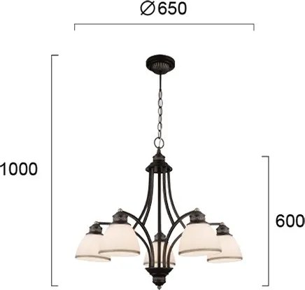 Лампа Viokef Clair 5Light