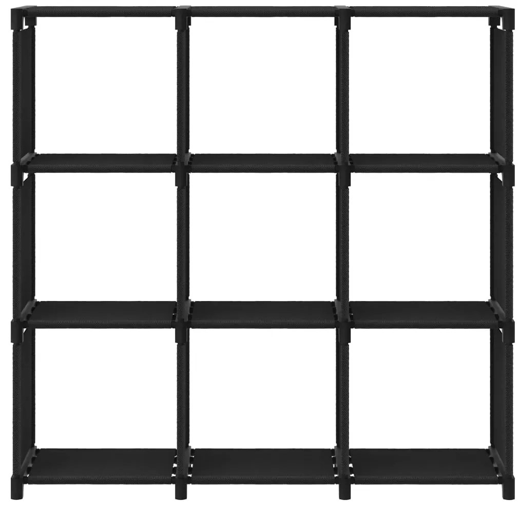 322610 vidaXL Органайзер с 9 отделения, черен, 103x30x107,5 см, плат