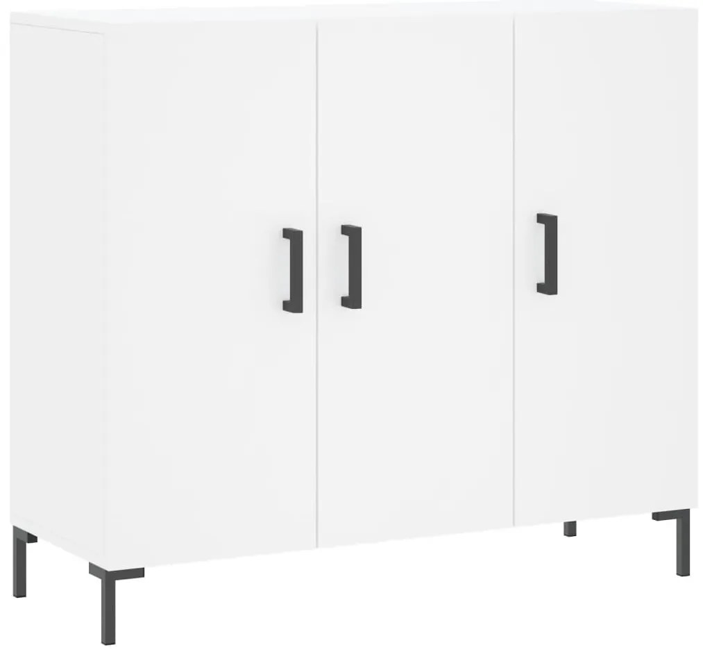 828108 vidaXL Сайдборд, бял, 90x34x80 см, инженерно дърво