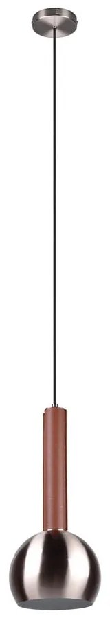 Сиво висящо осветително тяло ø 20 cm Ciliana – CINQUE