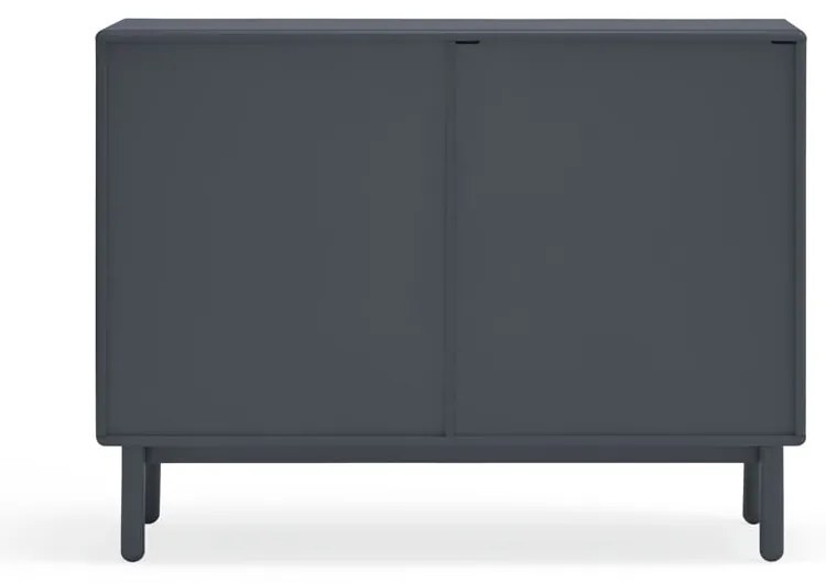 Тъмно сив нисък скрин 120x90 cm Corvo - Teulat