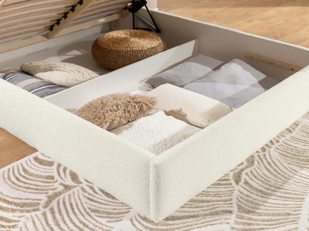 Облегнато легло Dream-Бяло-140 x 200