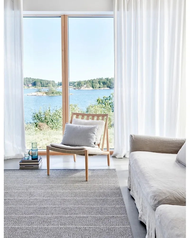 Сив килим за открито и закрито 60x125 cm Belle Concrete – Pappelina