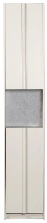 Кремав модулен шкаф от борова дървесина 40x210 cm Basu - WOOOD