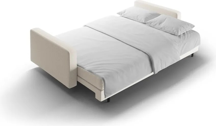 Кремав разтегателен диван с място за съхранение 222 cm Bali – Cosmopolitan Design