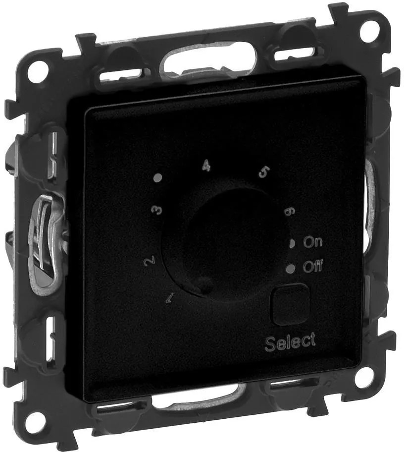 Legrand Термостат за подово отопление 7-40°C НО-НЗ със сонда цвят черен Valena Life  - 756334