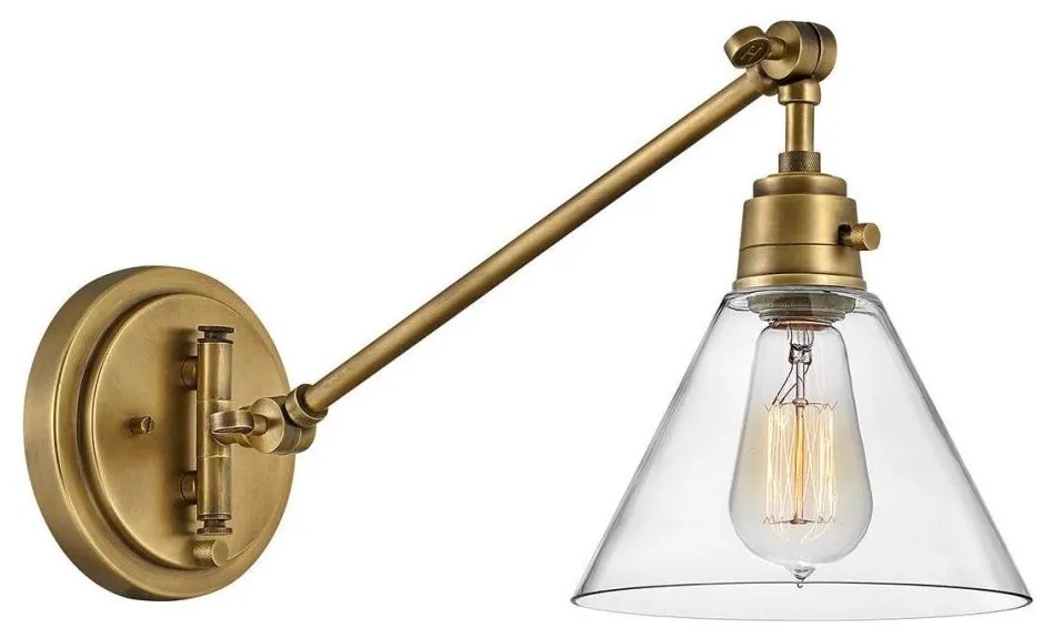 Hinkley HK-ARTI-1W-HB-CG - Аплик ARTI 1xE27/60W/230V месинг