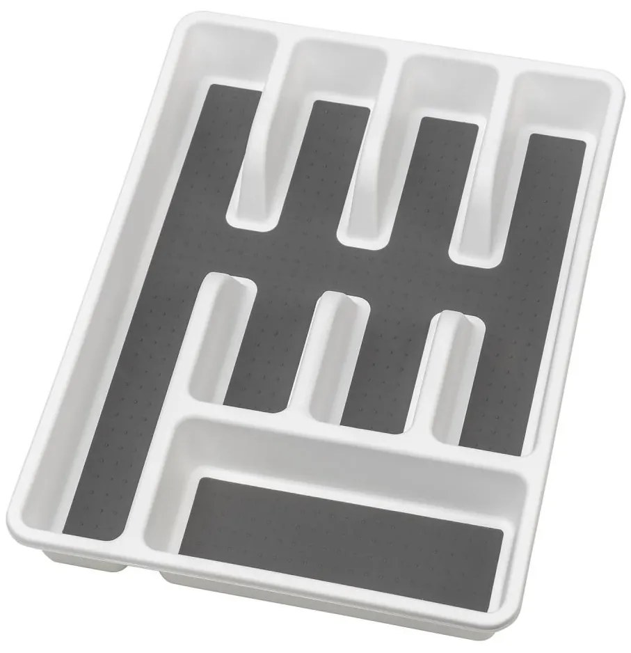 WENKO 54788100 - Органайзер за прибори 26,5x36,5 см бял/сив