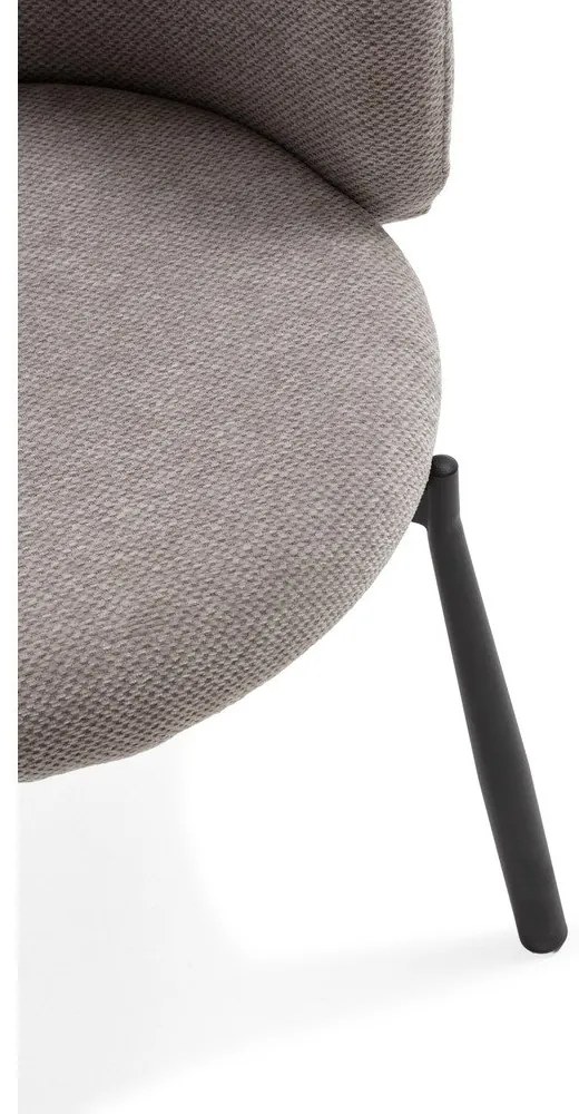 Сиви тапицирани трапезни столове в комплект 2 бр. Ginny – MOME