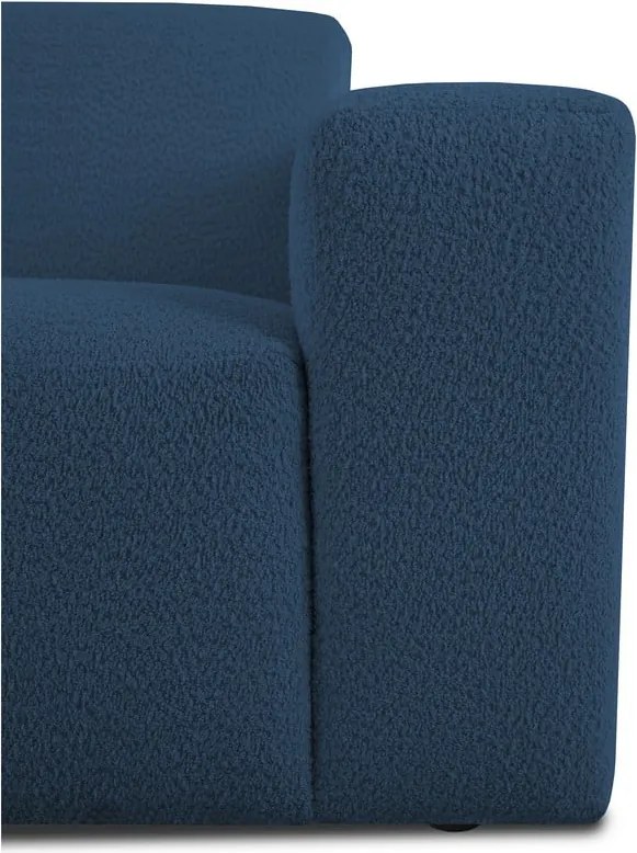 Тъмносин диван от букле 228 cm Roxy – Scandic