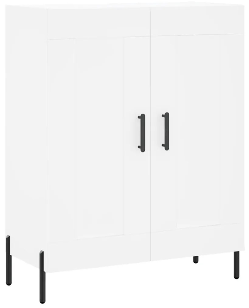 830204 vidaXL Сайдборд, бял, 69,5x34x90 см, инженерно дърво