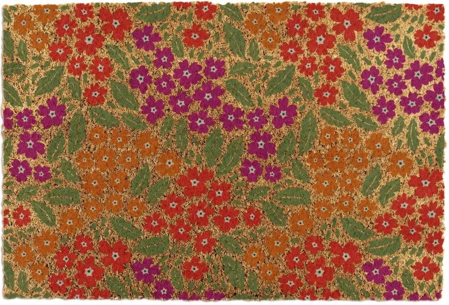 Изтривалка от кокосови влакна 40x60 cm Floral – Artsy Doormats