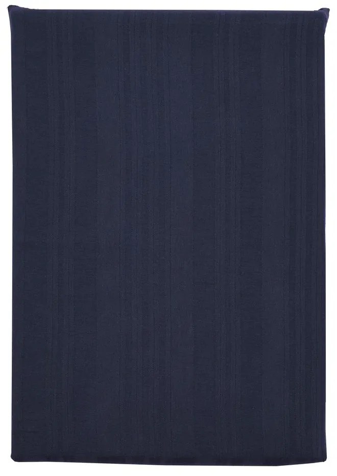 Тъмносиньо единично спално бельо от дамаск 140x200 cm Noble – Södahl