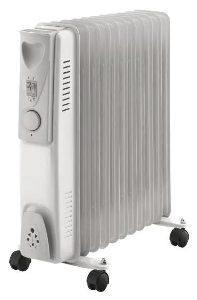 Маслен радиатор с 11 ребра 1000/1500/2500W/230V бял