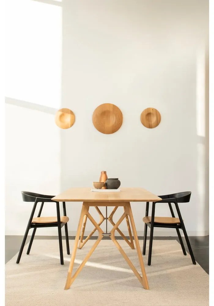 Трапезна маса с дъбов плот 220x90 cm Tink - Gazzda