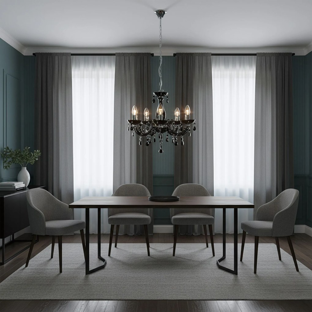 ЛАМПА EBT002-5CP BLACK