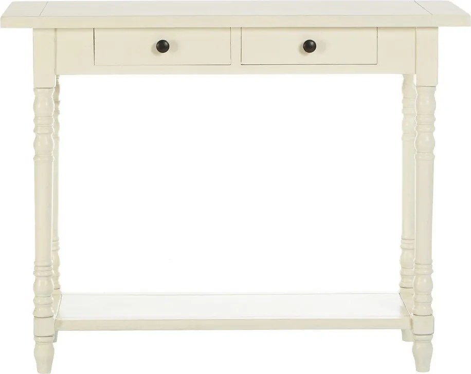 Конзолна маса от масивен бор в цвят слонова кост 35x96 cm Heritage – Premier Housewares
