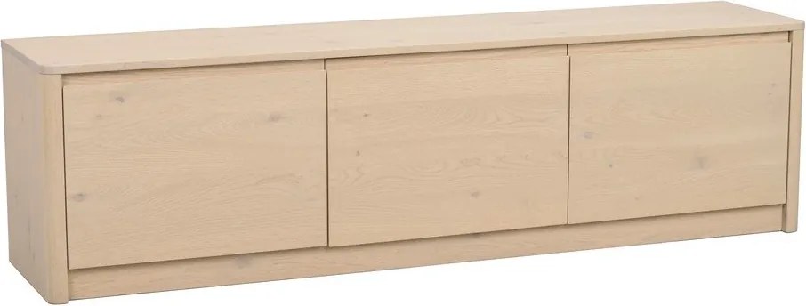 Скрин от декор от дъб в светло естествен цвят 180x50x40 cm Melstone – Rowico