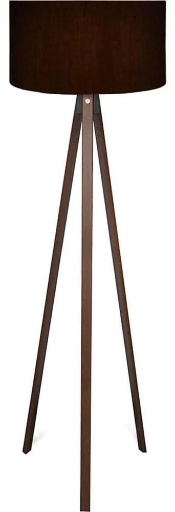 Подова лампа AYD 1xE27/40W/230V черна/кафява