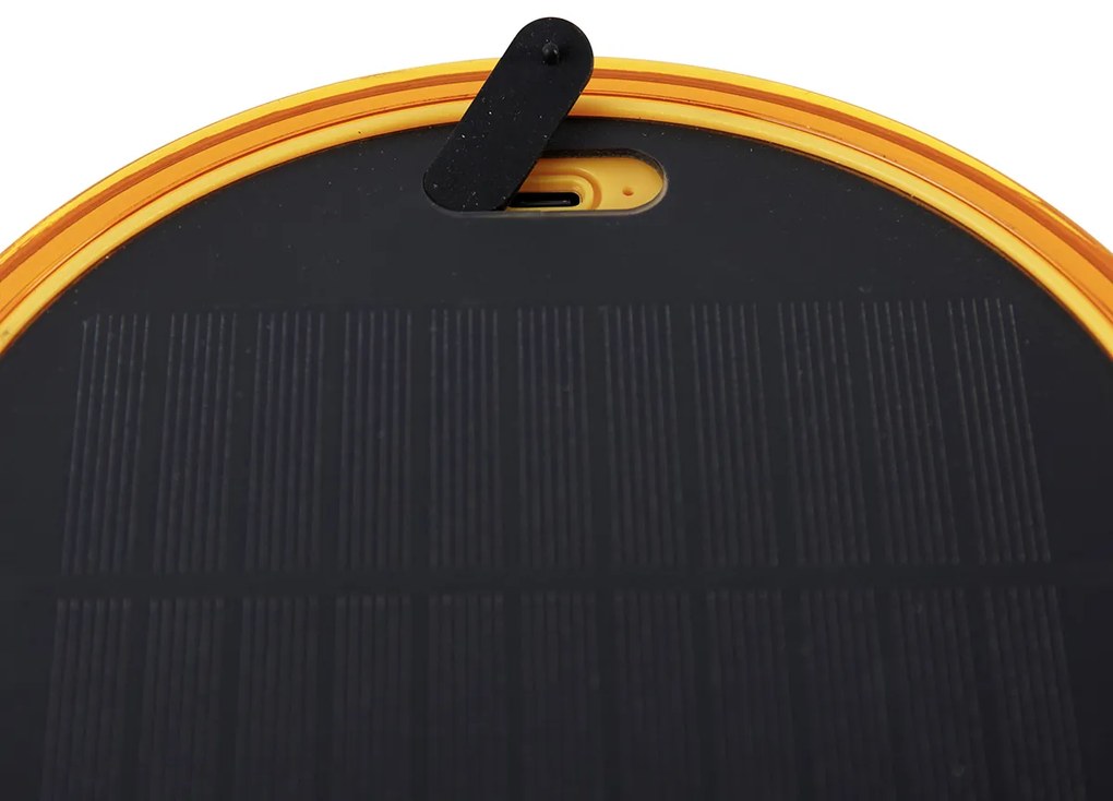 Настолна лампа оранжева пластмаса с LED соларна акумулаторна IP44 - Ambar