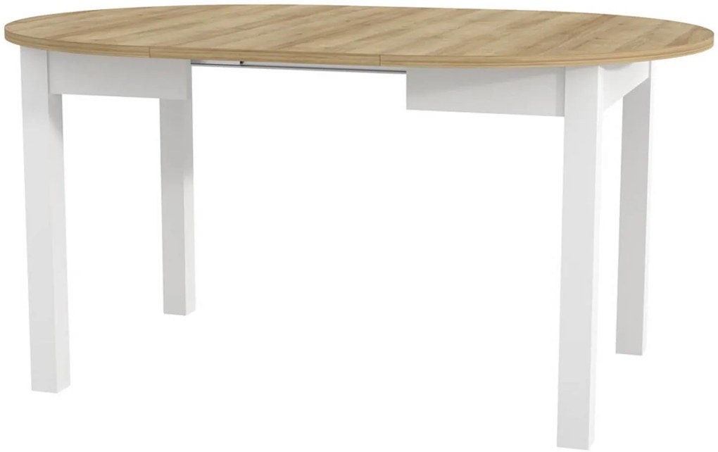 Разтегателна маса Dundee II - натурално/бяло Gualistero