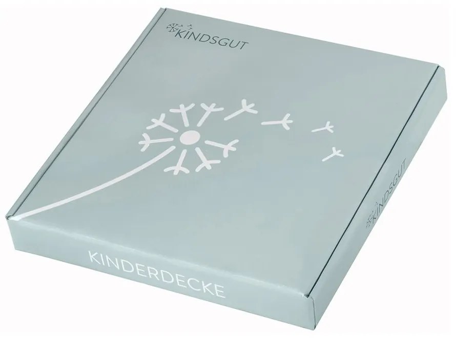 Розово-сиво памучно бебешко одеяло Зигзаг, 80 x 100 cm - Kindsgut