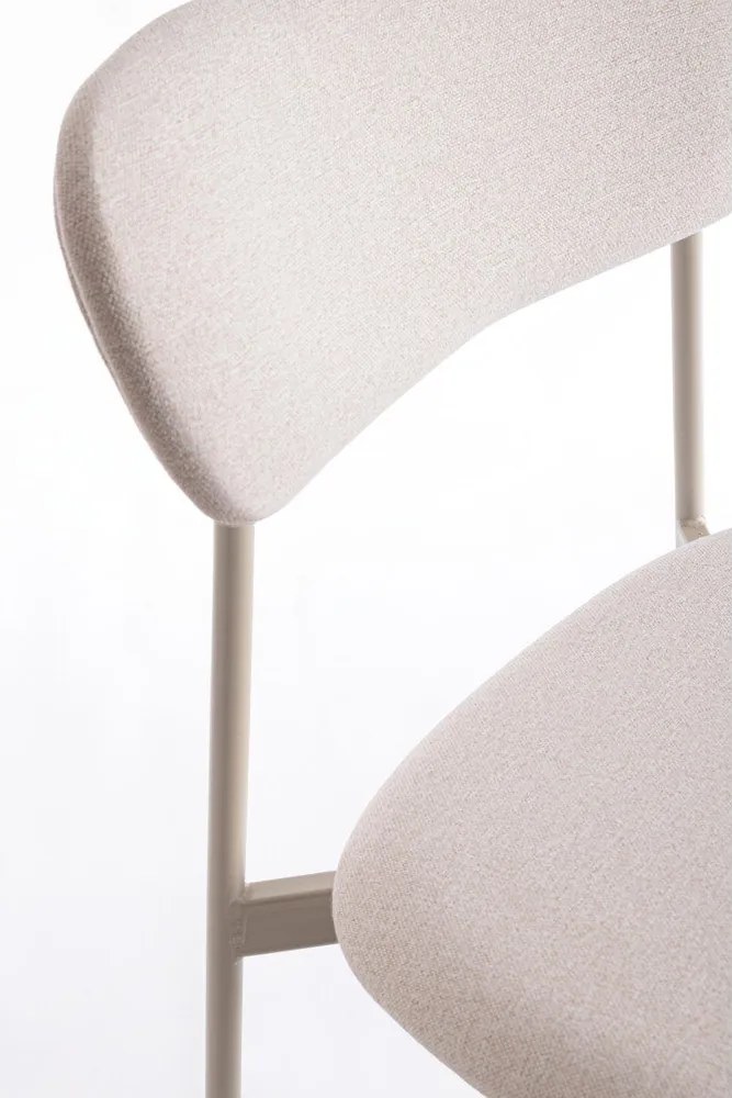 Кафяво-сив тапициран трапезен стол Inka – Yes Everyday