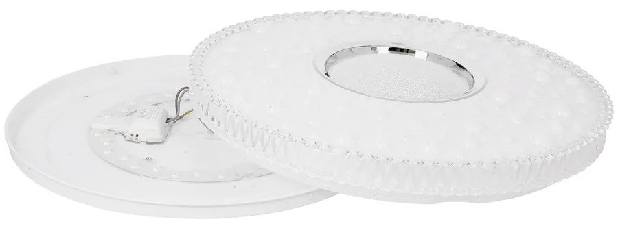 Бяло LED осветително тяло за таван 38x38 cm Bubbles – Candellux Lighting