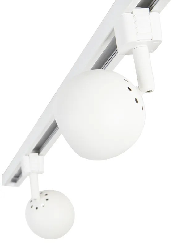 Интелигентна 1-фазна релсова система с 5 броя WiFi GU10 бели - Gissi