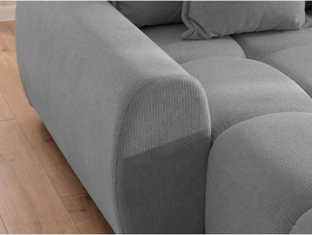 Сив ъглов диван (ляв ъгъл) Albane – Ropez