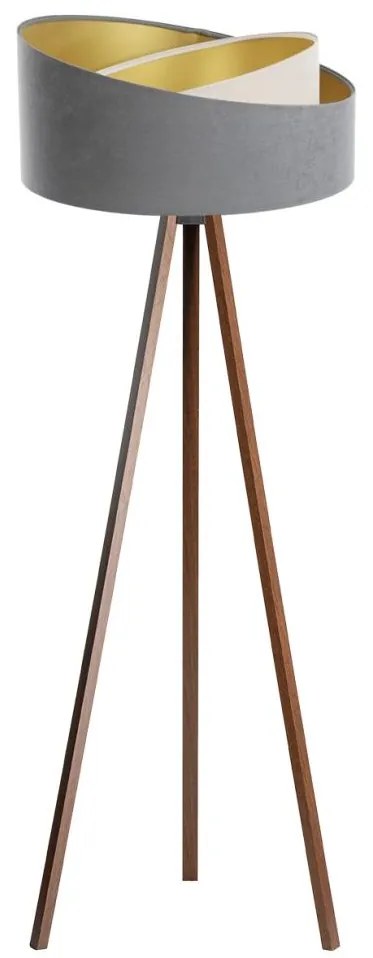 Подова лампа GALAXY 1xE27/60W/230V сива/wenge