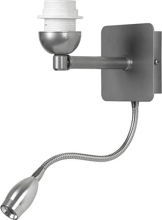 Арматура за аплик КАН, хром, 1х3W + 1xE27