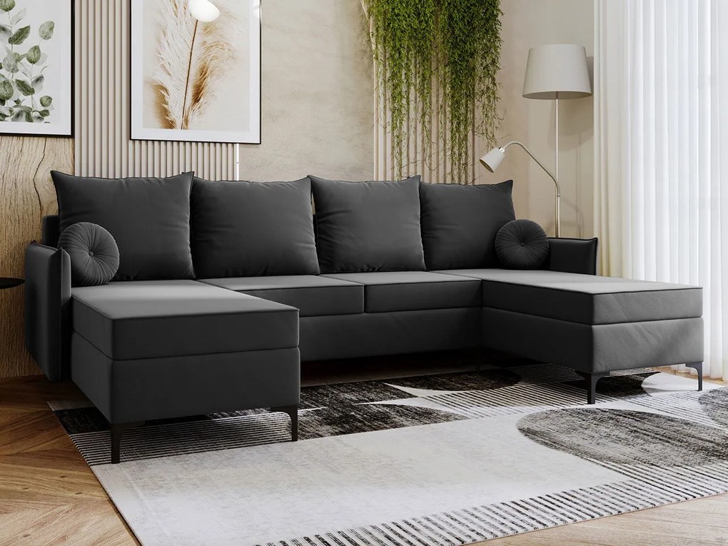 Ъглов диван Leon U-Gkri Skouro