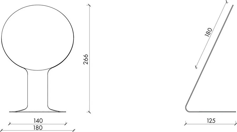 Козметично огледало 18x26,5 cm Feys – noo.ma