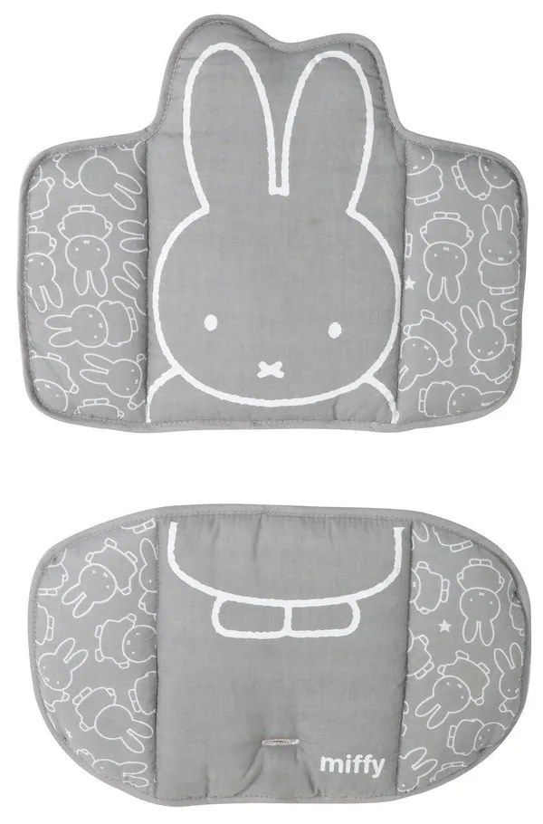 Сива постелка за стол за хранене Miffy - Roba