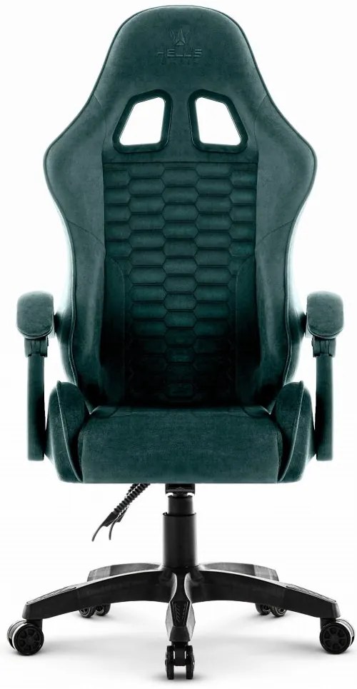 Геймърски стол HC-1000 GREEN - кадифена тъкан