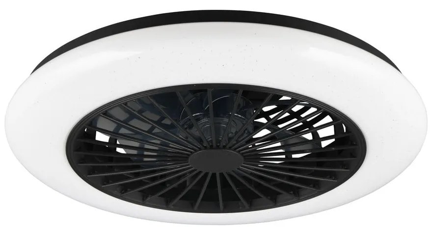 Матово черно LED осветително тяло за таван Stralsund – Trio