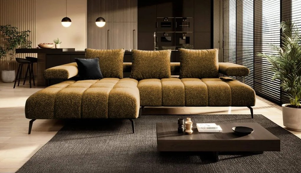 Ъглов диван Magnito Mini-горчица-ляв