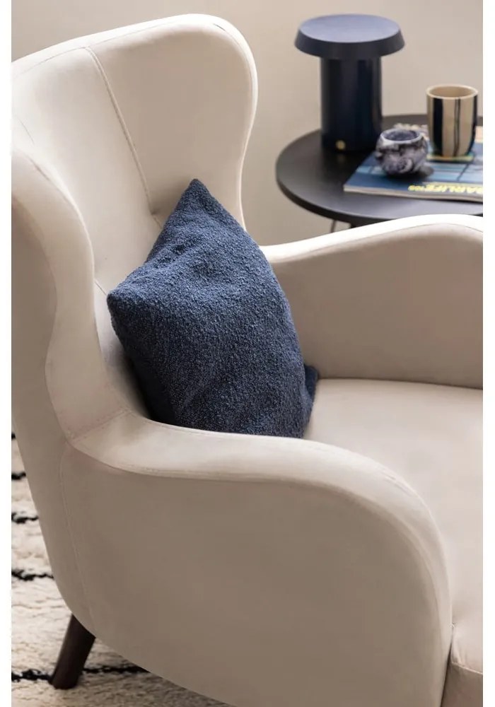 Тъмносиво кадифено кресло Noemye – Bonami Selection