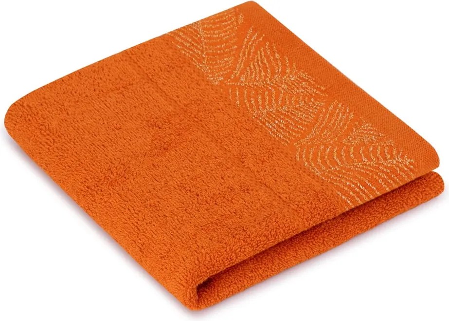 Оранжеви/бежови памучни хавлии и кърпи за баня в комплект от 6 бр. от тери Bellis – Restilo