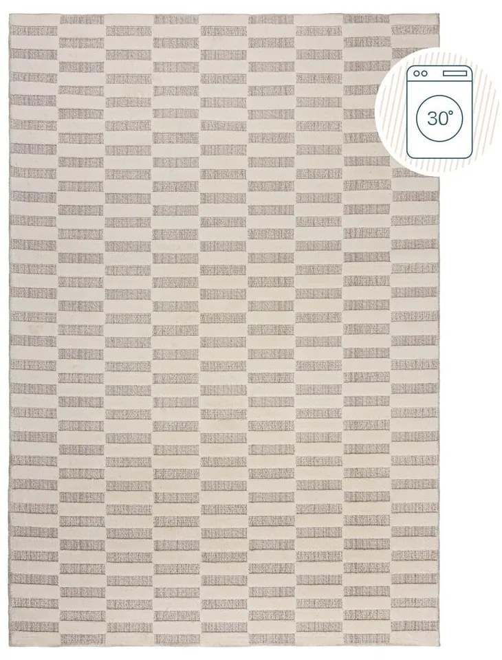 Сиво-бежов килим подходящ за пране 116x170 cm Marlowe – Flair Rugs