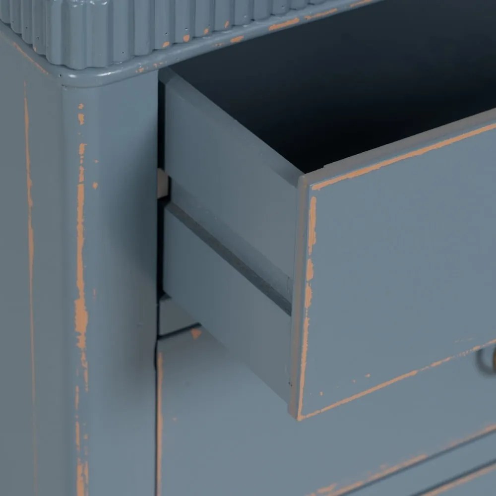 Синьо нощно шкафче Shabby – Ixia