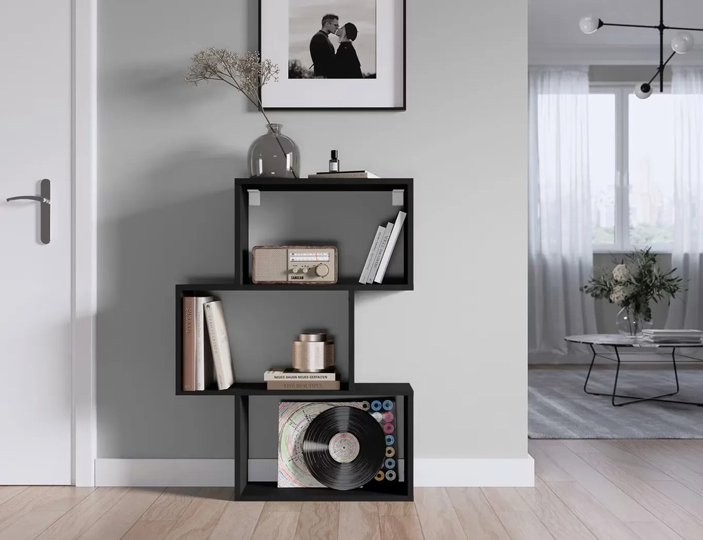 Книжна етажерка Evellyn-Бяло