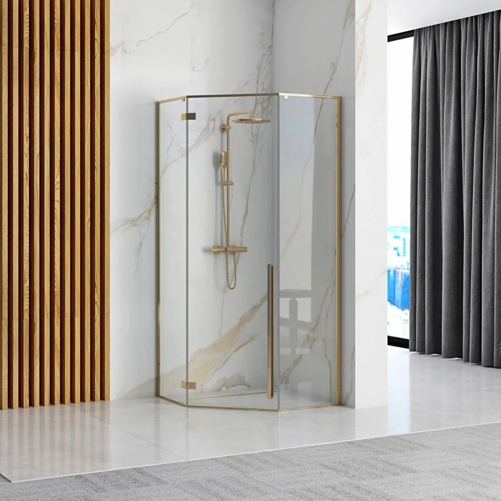 Душ кабина Rea DIAMOND GOLD 90x90
