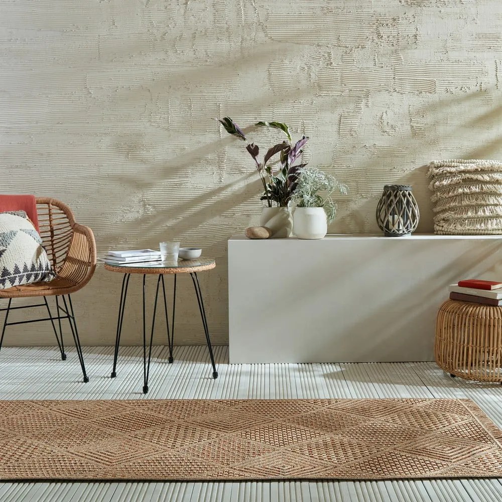 Външна пътека в естествен цвят 80x230 cm Nora Diamond – Flair Rugs
