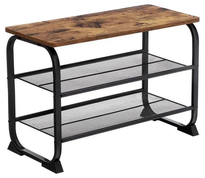 Обувница DAVOR кафява/черна