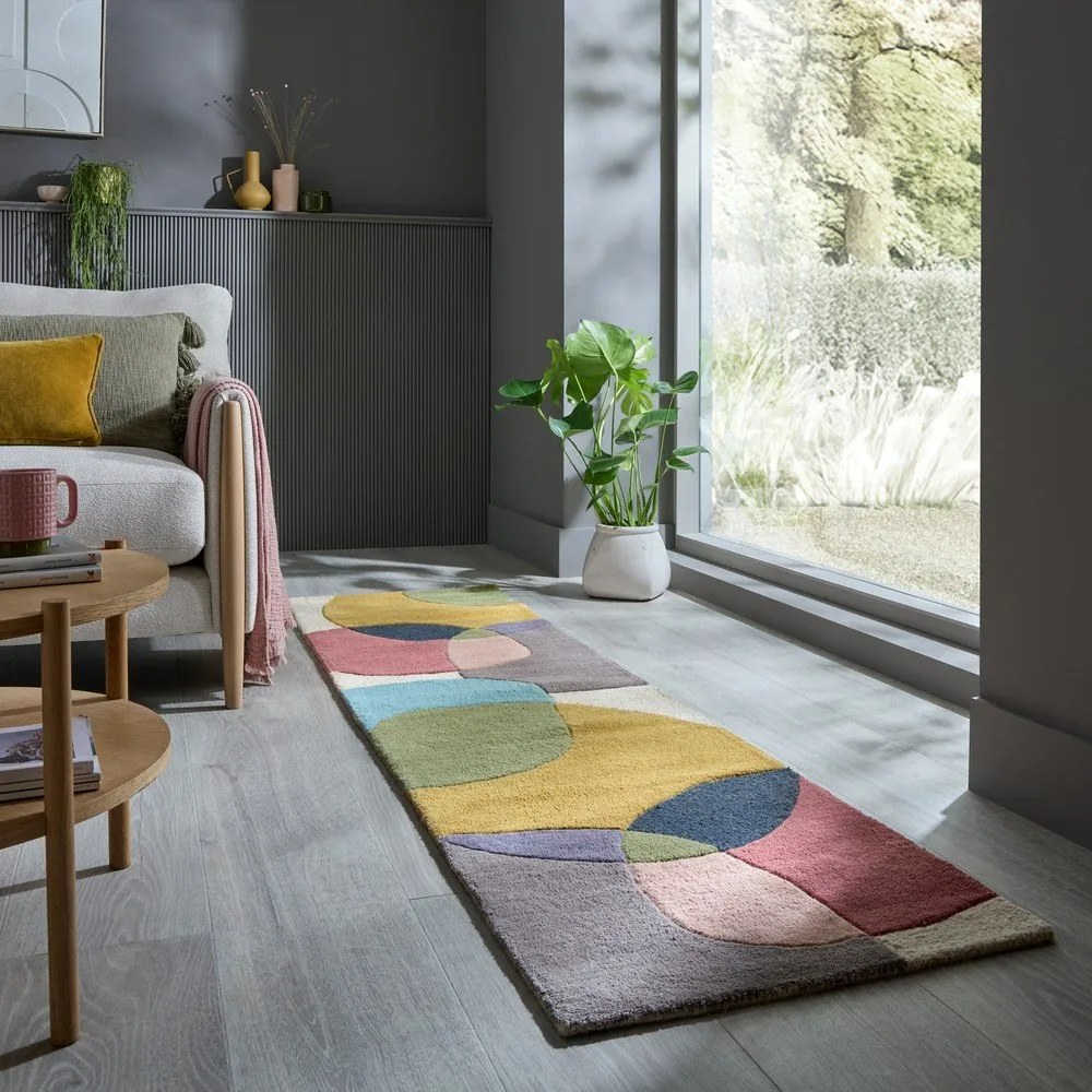 Ръчно изработена вълнена пътека 60x230 cm Glow Multi – Flair Rugs