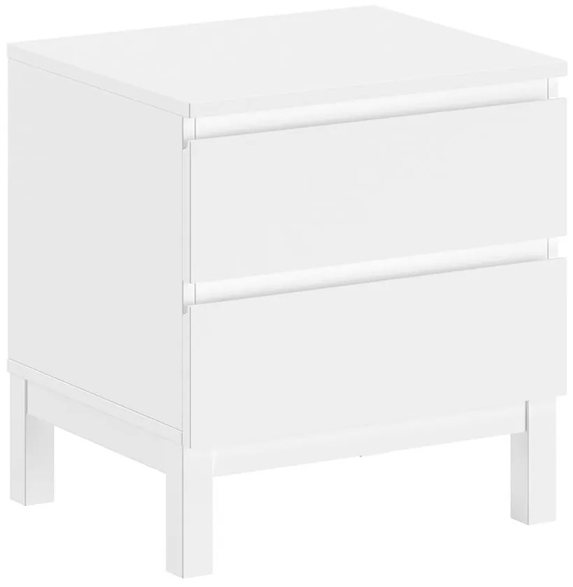 Бяло детско нощно шкафче Eva – Vipack