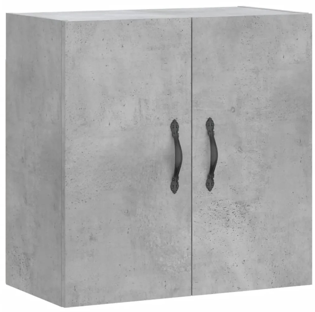 829960 vidaXL Стенен шкаф, бетонно сив, 60x31x60 см, инженерно дърво